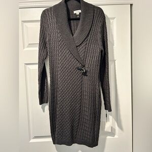 NWT Gray Calvin Klein Sweater Dress